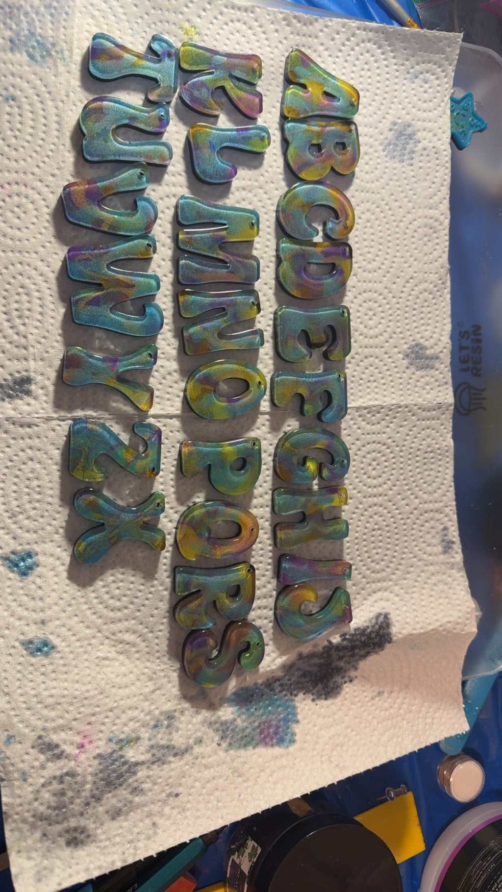 Handmade resin key chains