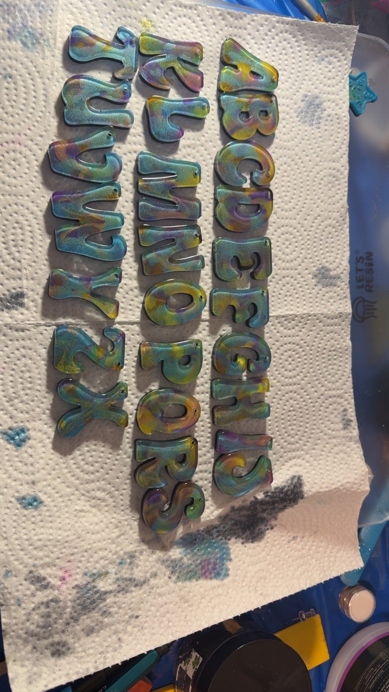 Handmade resin key chains